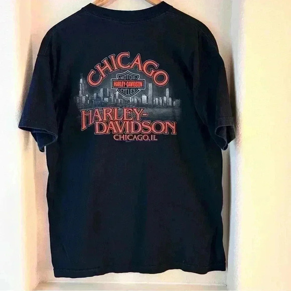 Harley Davidson Holoubek Vintage 2003 Short Sleeve Crewneck Tee - Picture 1 of 8